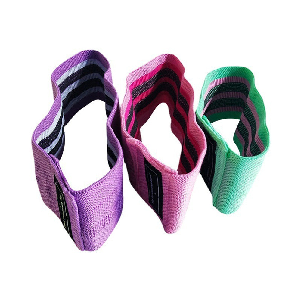 Fabric resistance band set for glute and leg workouts